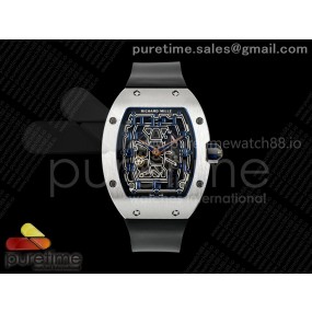 AV공장 리차드밀 티타늄 RM67-01 스켈레톤다이얼 블랙러버스트랩 AVF RM67-01 SS Blue Skeleton Dial on Black Rubber Strap CRMA6 Clone
